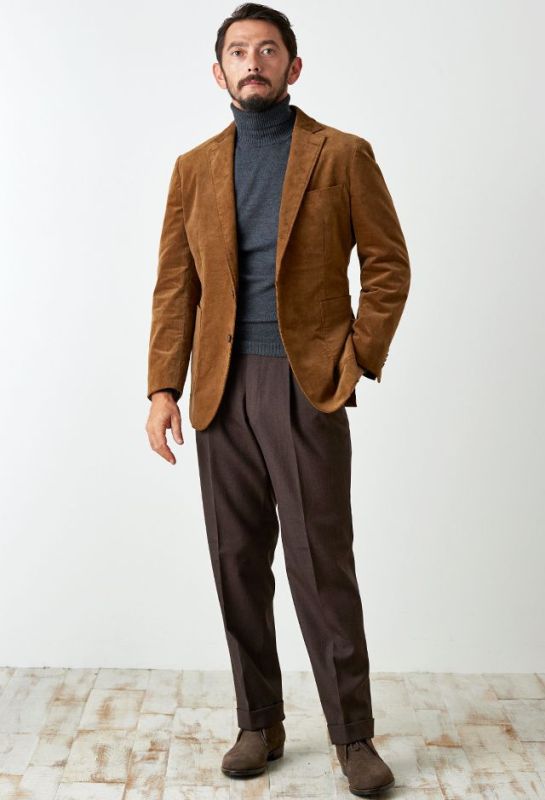 ブラウン(メンズ)のオーダースーツ着こなし一覧｜オーダースーツなら