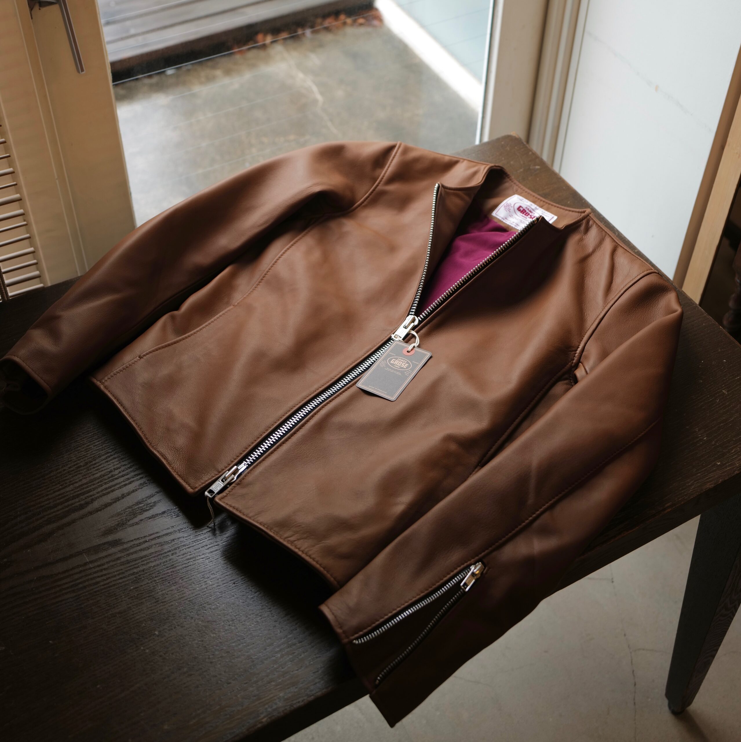 JAMES GROSE/ジェームスグロース】からライダースジャケットをご提案し