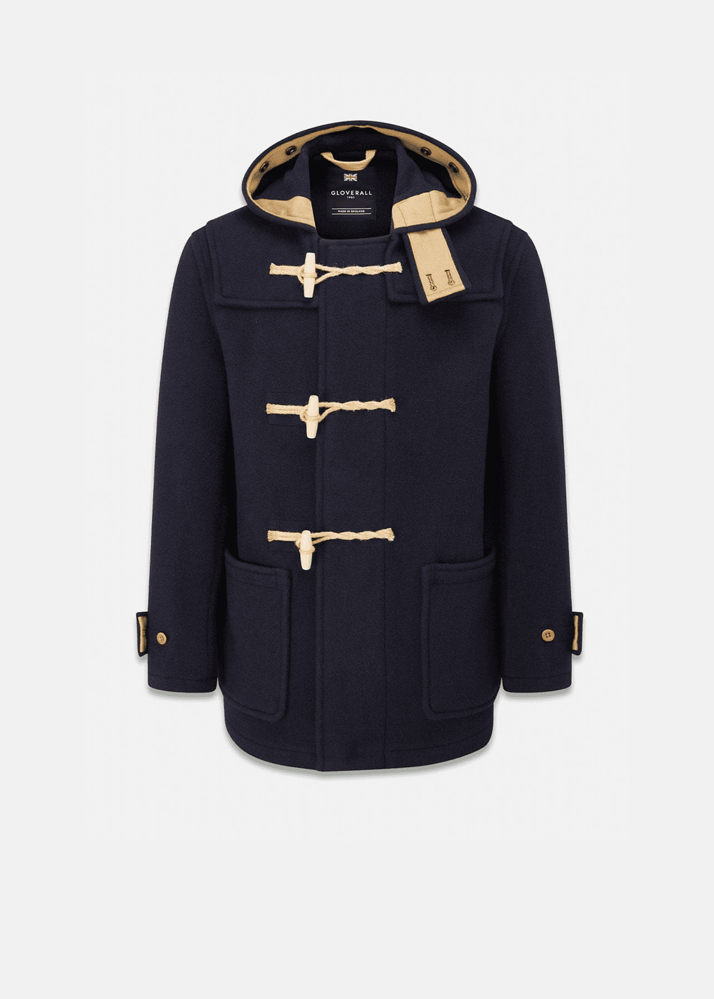 Men's Mid-Length Monty Duffle Coat Navy - Gloverall – Gloverall