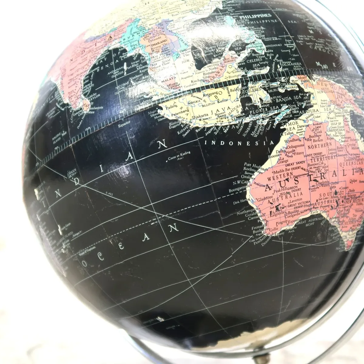 REPLOGLE社 アンティーク 黒地球儀 ブラックオーシャン ｜ glow ANTIQUES