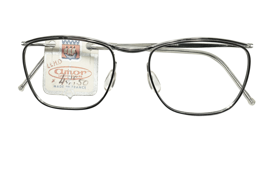 GIG LAMPS 1940s-1950s FRAME FRANCE AMOR SILVER METAL AMOR STYLE