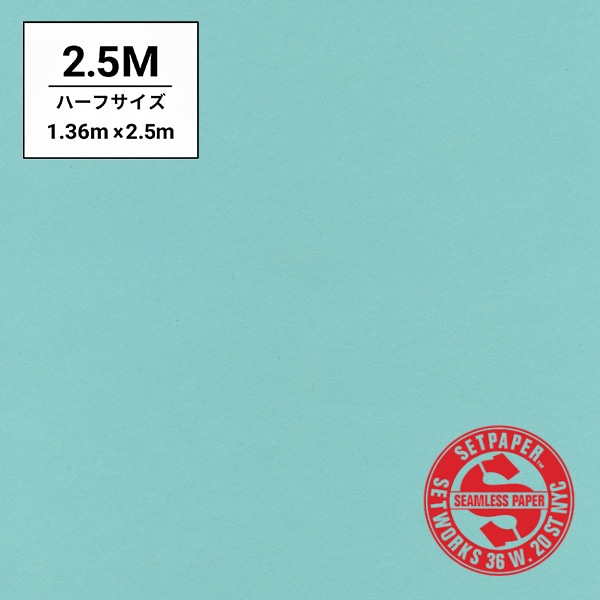 SETPAPER(セットペーパー) ハーフ 1.36x11m ♯40(アクアブルー)(ハーフ