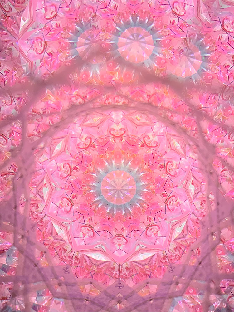 Chie「Ren ピンク」(CE6014)3ミラー・オイルタイプ 万華鏡専門店 鎌倉