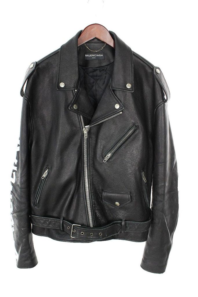 バレンシアガ BALENCIAGA 485711 TWH15 ユーズド加工右袖ロゴダブル