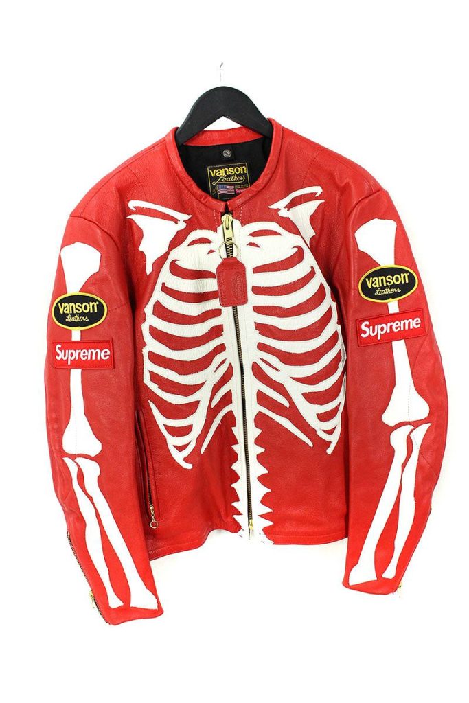 シュプリーム SUPREME × バンソン VANSON Leather Bones Jacket ボーン