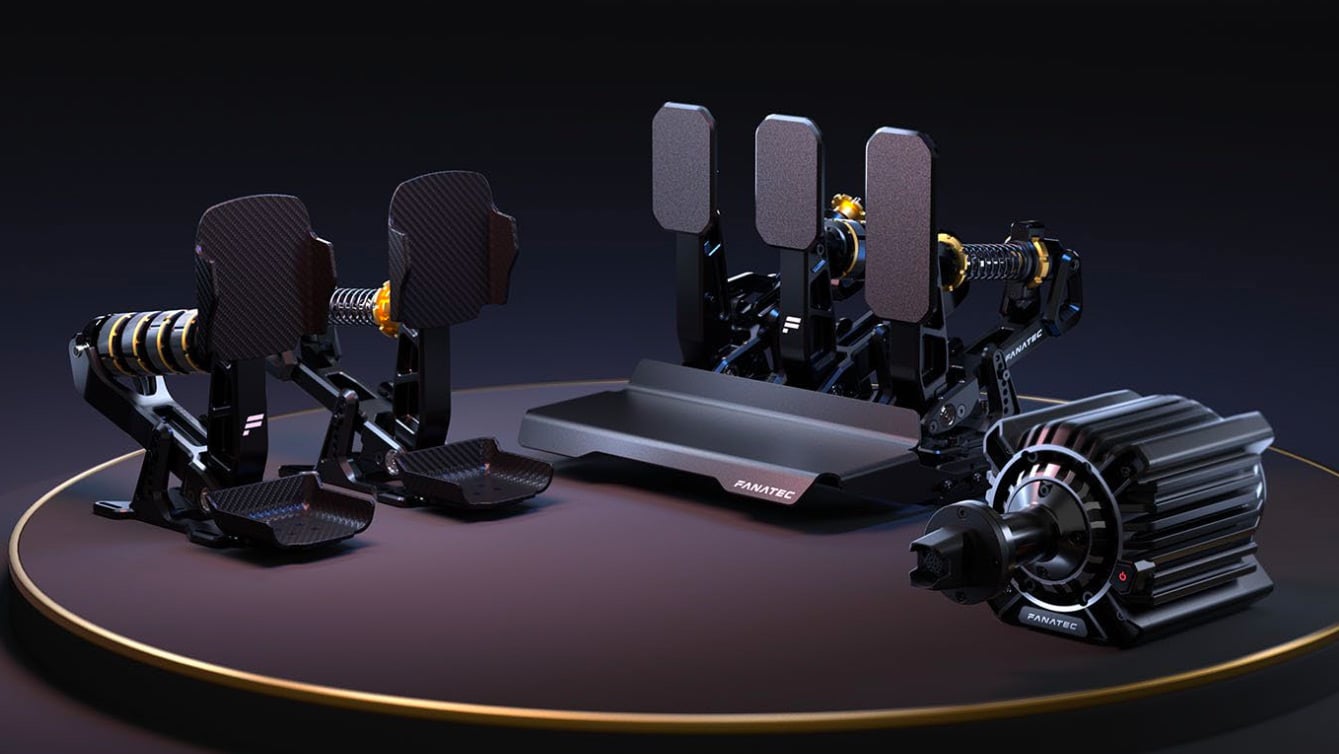 Fanatec Reveals New Podium DD Wheel Base and Podium Pedals at