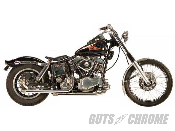 ○PAUGHCO アーリーショベル用 40”ドラッグパイプマフラー｜ハーレー