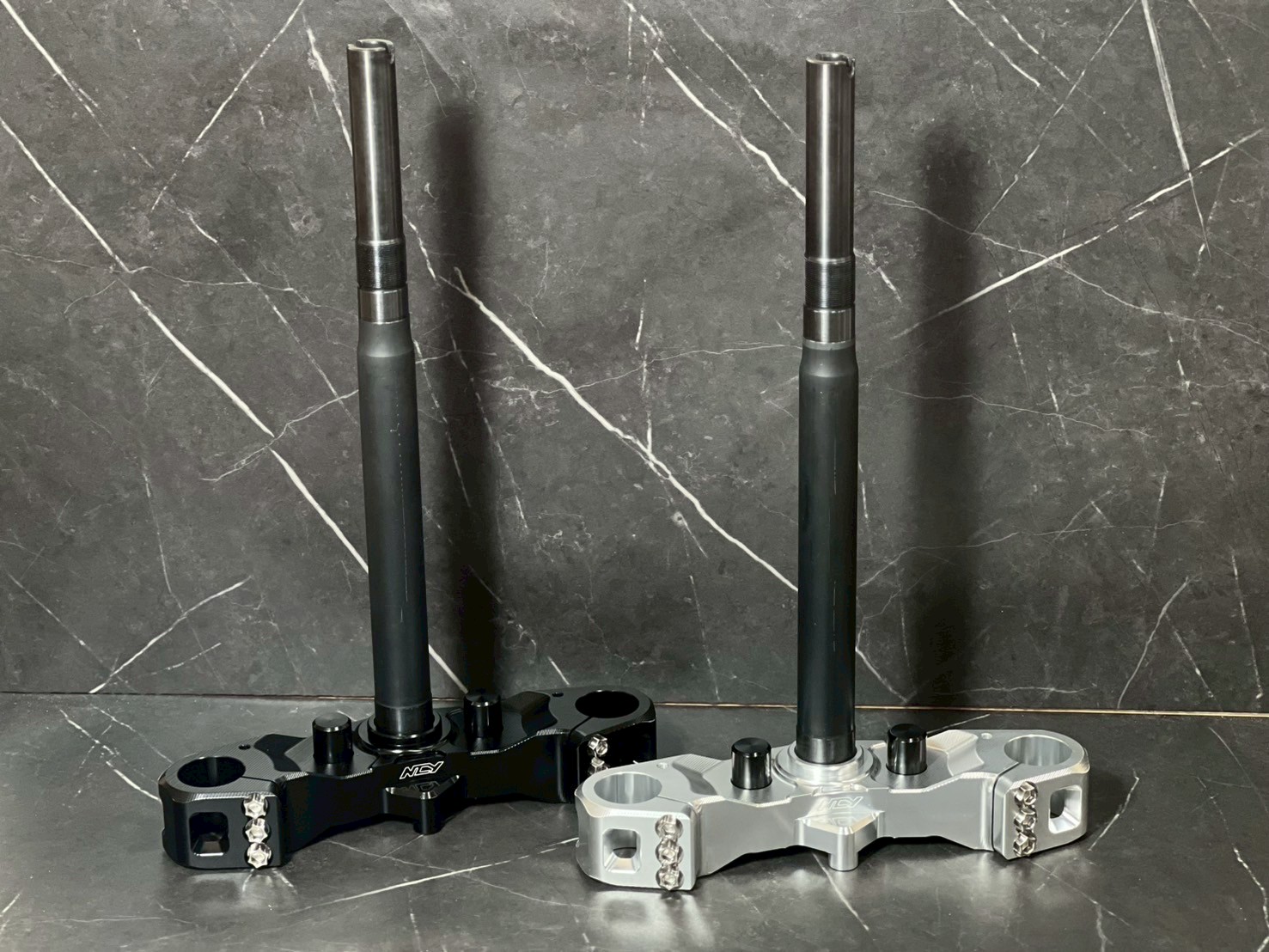 ✨NCY 軽量CNCアルミステム（ブラック / シルバー）｜シグナスグリ