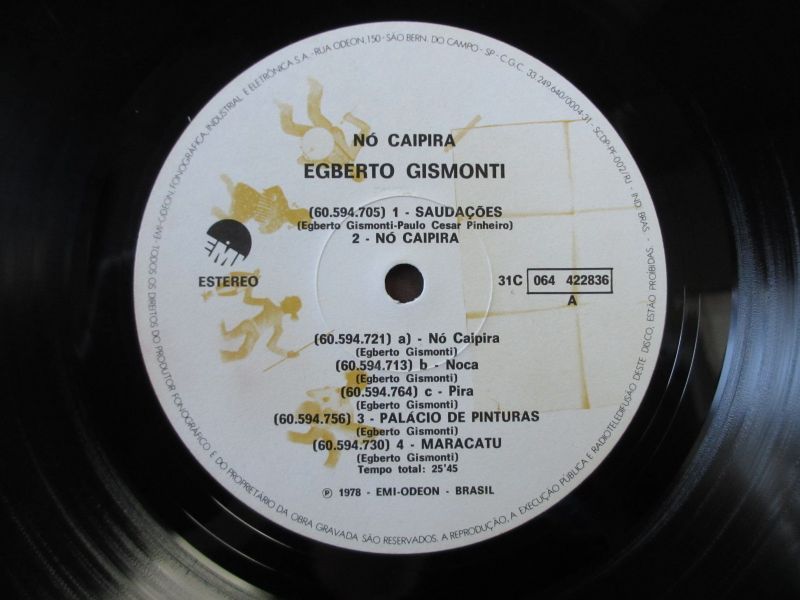 Egberto Gismonti / No Caipira - Guitar Records
