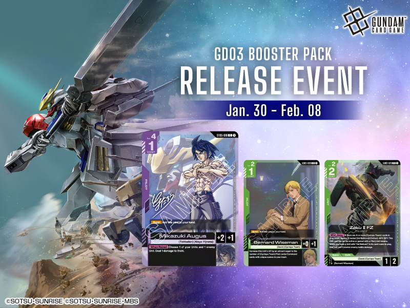 GUNDAM CARD GAME Booster Pack Steel Requiem [GD03] Release Event