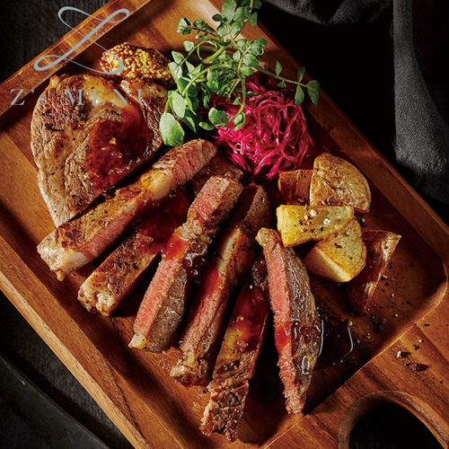 Z's MENU】リブロースステーキ オニオンソースを添えて｜GRAND・FOOD