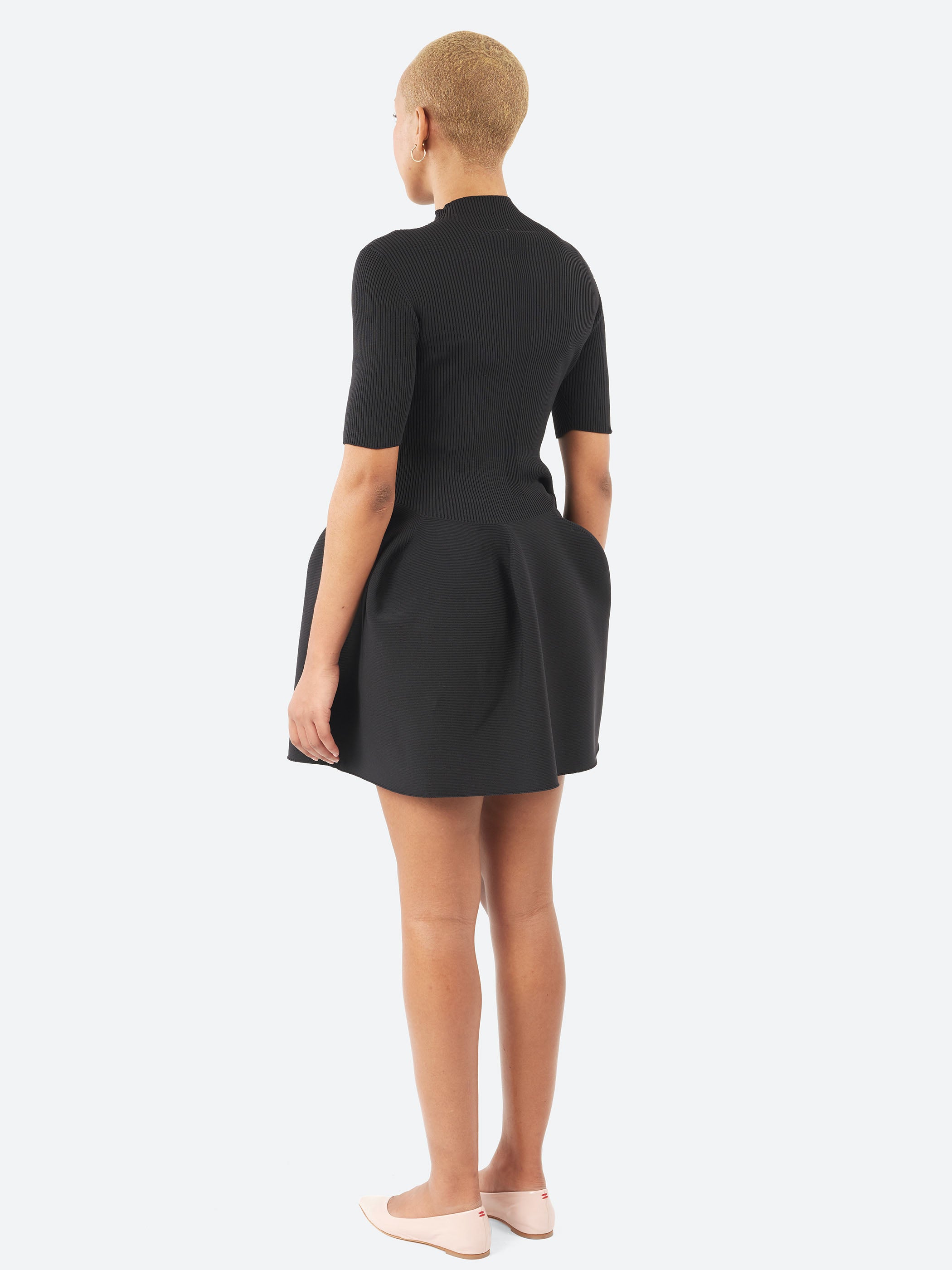 CFCL - Pottery Short Sleeve Mini Dress in Black – gravitypope