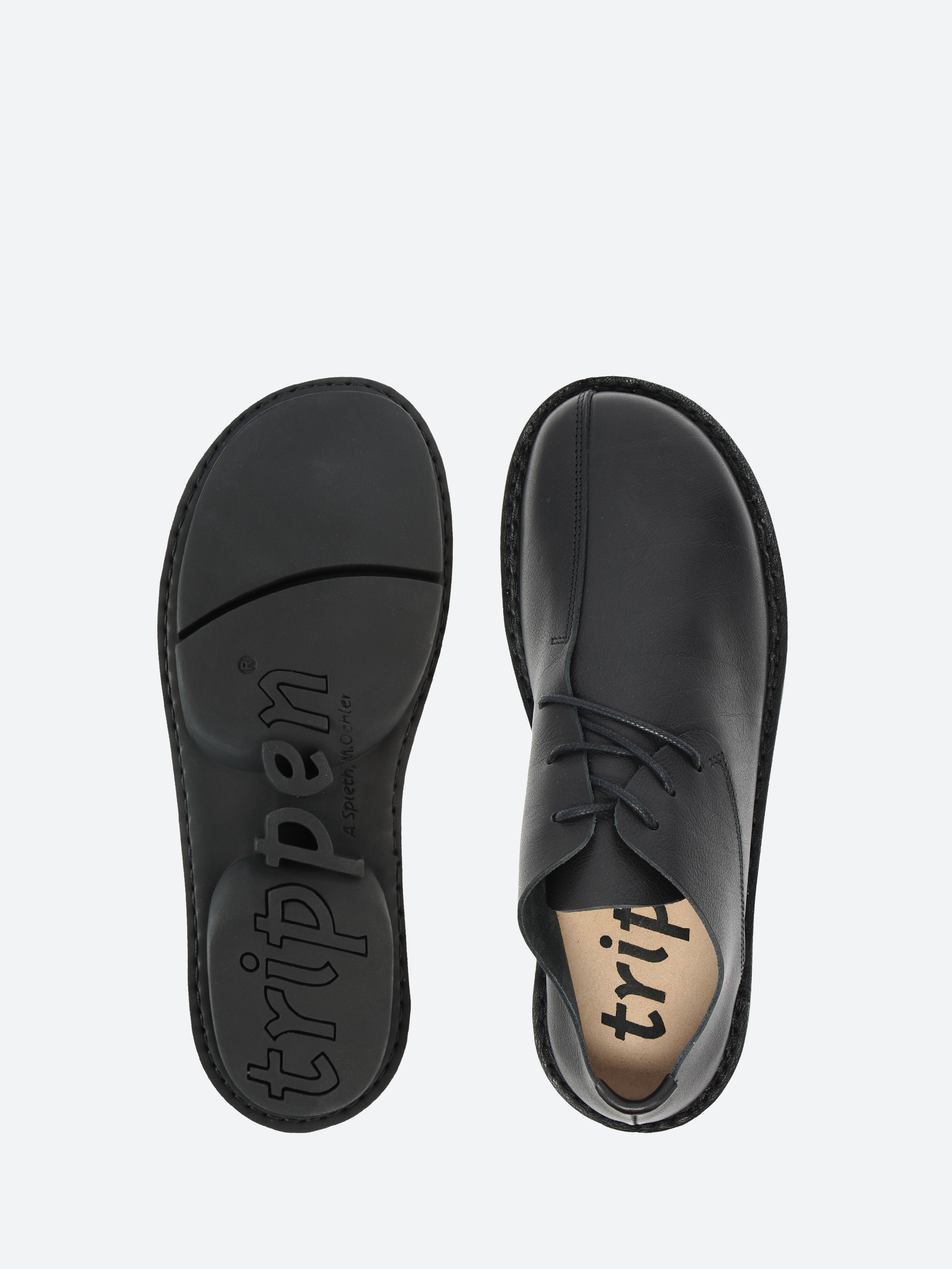 Trippen - Closed Gangster in Black Waw – gravitypope