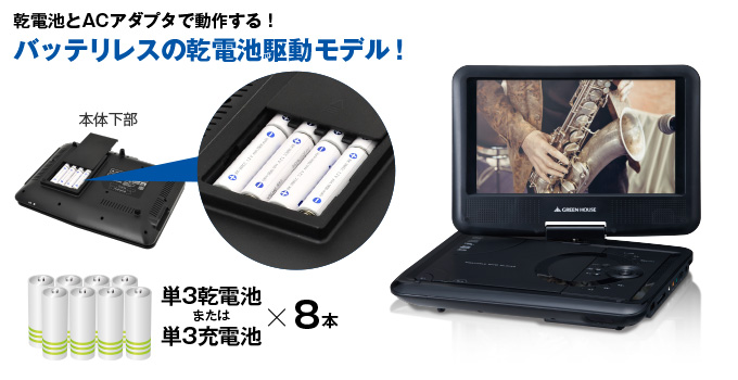 DVD | GH-PDV9V-BK | GREEN HOUSE グリーンハウス