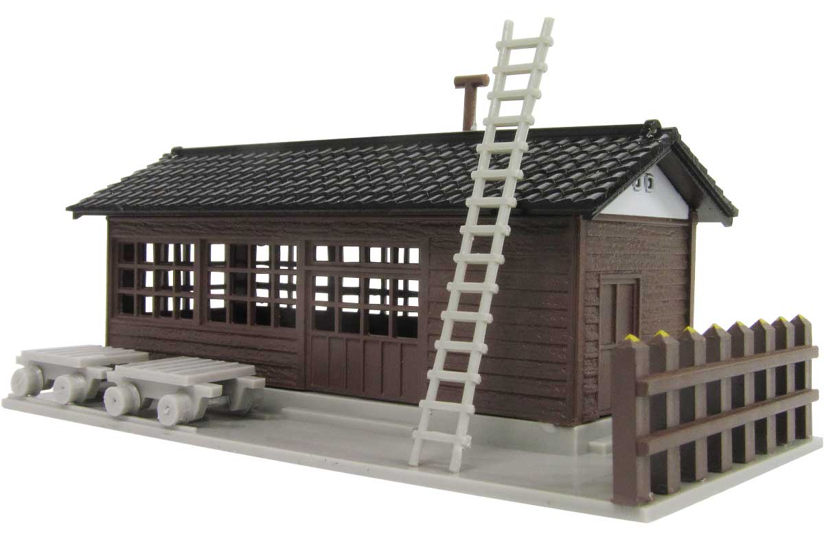 2562＞着色済み 木造詰所｜着色済みストラクチャー｜Nゲージ鉄道模型の