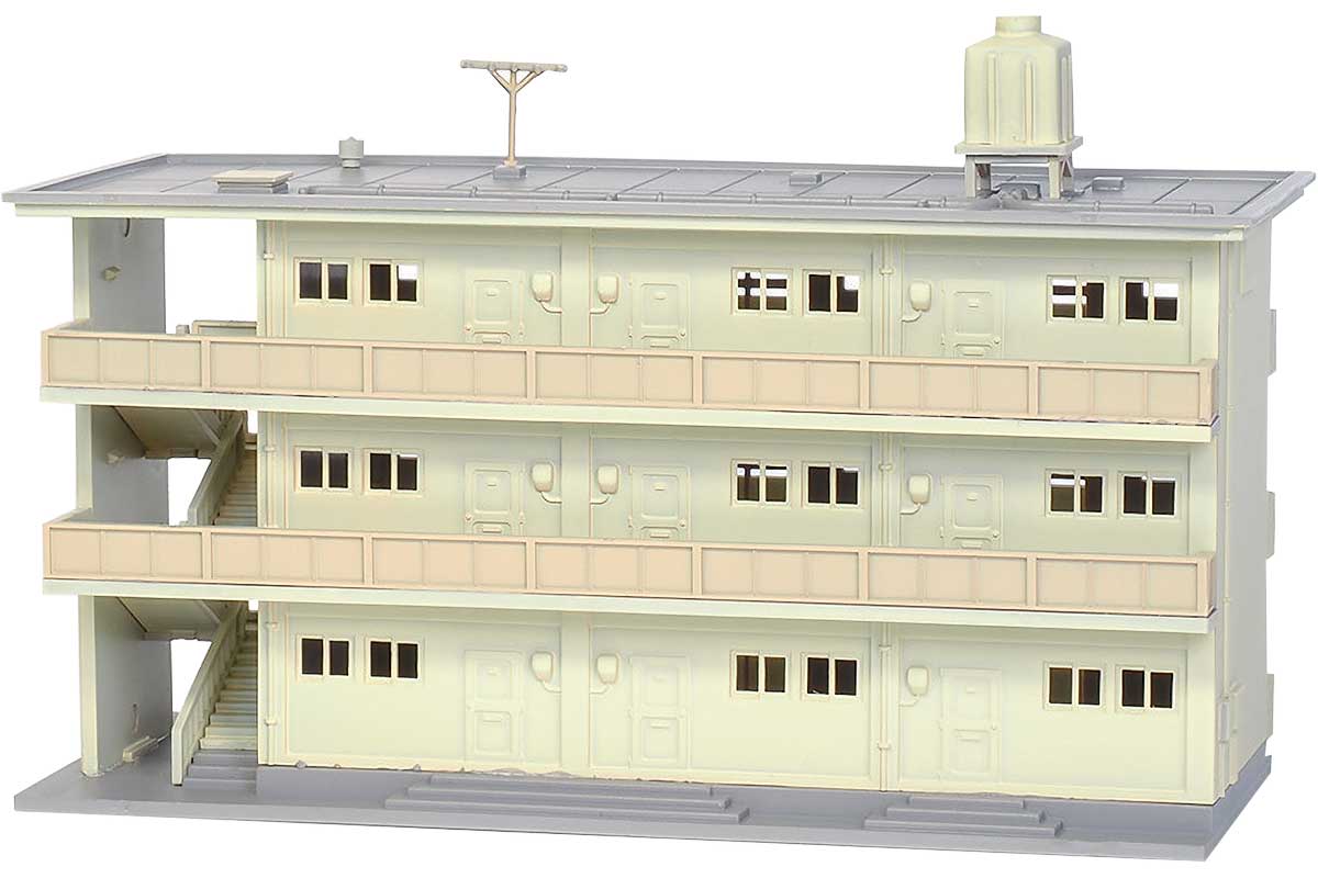 2612＞着色済み 集合住宅（1970年代風）｜着色済みストラクチャー｜N