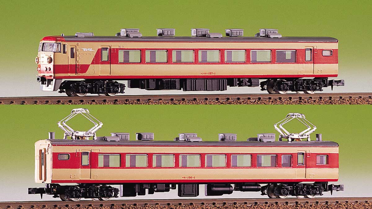 437-1＞国鉄157系 増結用クモハ＋モハ 2両セット｜エコノミーキット｜N