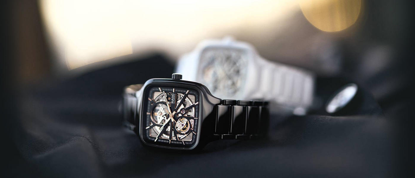 ✨美品・稼働✨ラドー フローレンス 腕時計 スクエア デイト 黒文字盤