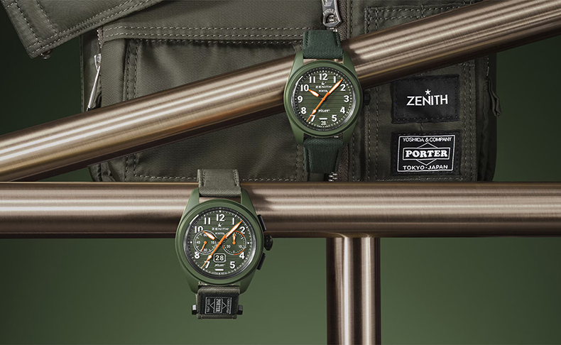 ゼニス(ZENITH) 大空へと羽ばたくコラボレーション：カーキセラミック