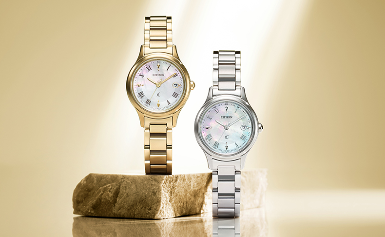 2025新作 シチズン クロスシー「hikari コレクション」から白蝶貝文字