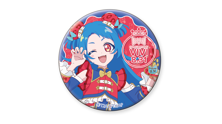 ハピプリバースデー202508 缶バッジビビ - グルーヴガレージ (Groove