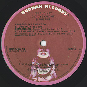 O.S.T. (Gladys Knight & The Pips) / Claudine (LP) / Buddah 1974 US