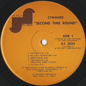 Cymande / Second Time Round(LP) / Janus 1973 USオリジナル盤 VG+/EX