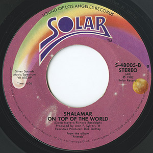 Shalamar / A Night To Remember (7inch) / Solar 1982 USオリジナル盤