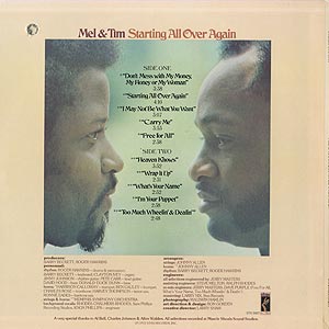 Mel & Tim / Starting All Over Again (LP) / Stax 1972 US Original