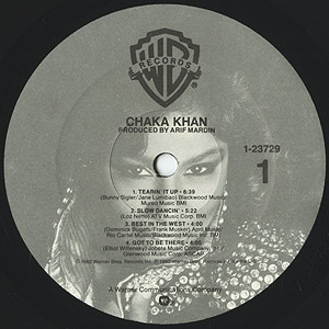 Chaka Khan / Chaka Khan (LP) / Warner Bros 1982 USオリジナル盤 EX
