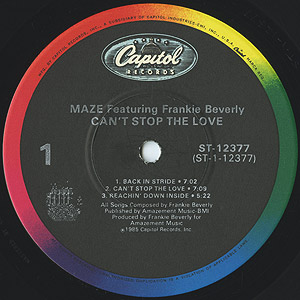 Maze featuring Frankie Beverly / Can't Stop The Love (LP