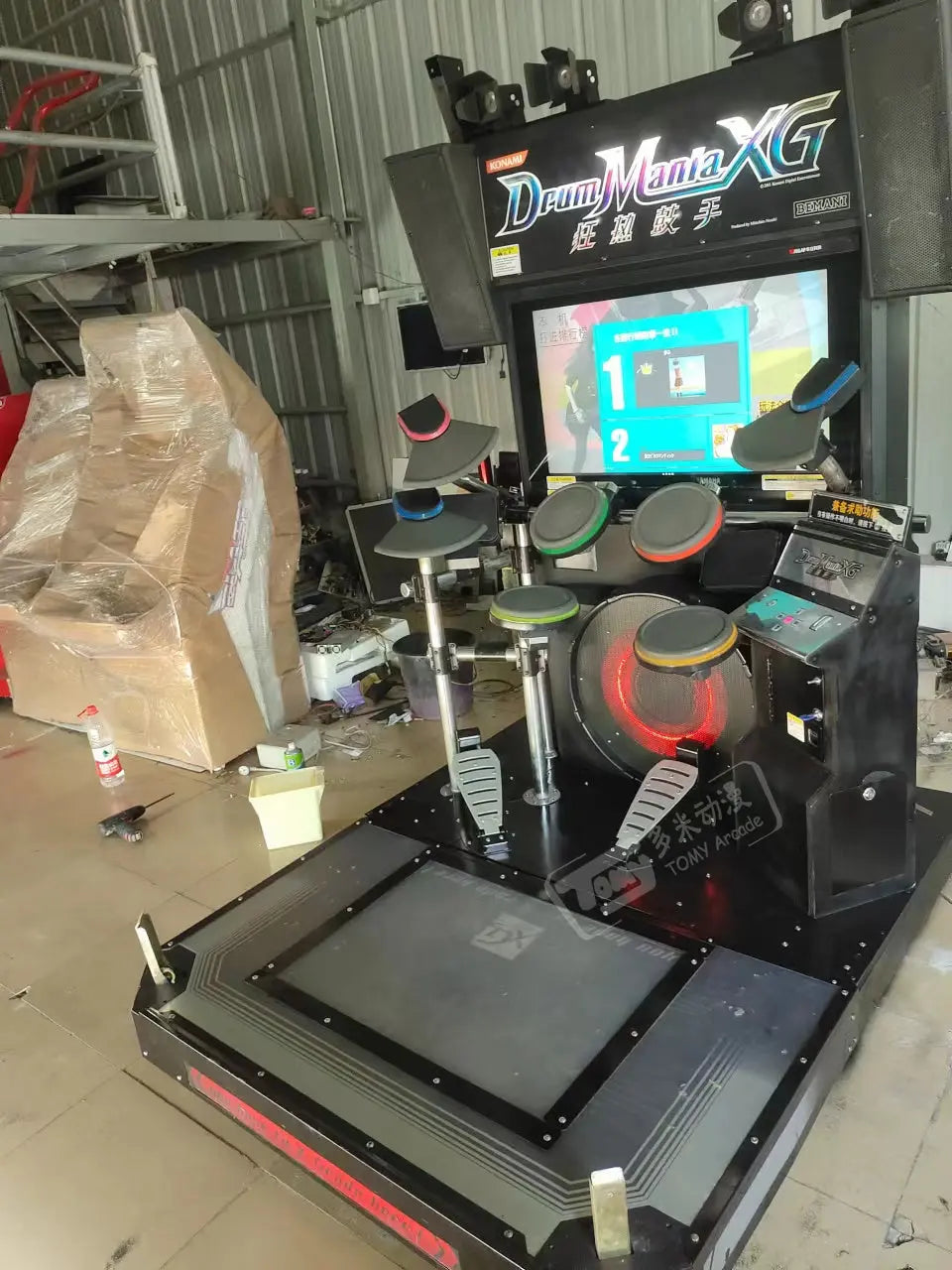 Konami Drum Mania XG Retro Music game machine for Sale - Tomy