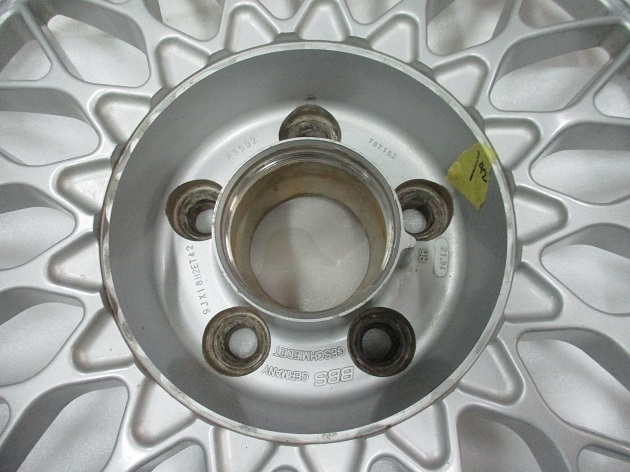 BBSスーパーRSをPCD100/5穴に加工＆3ピースリムにリバレル加工｜アルミ