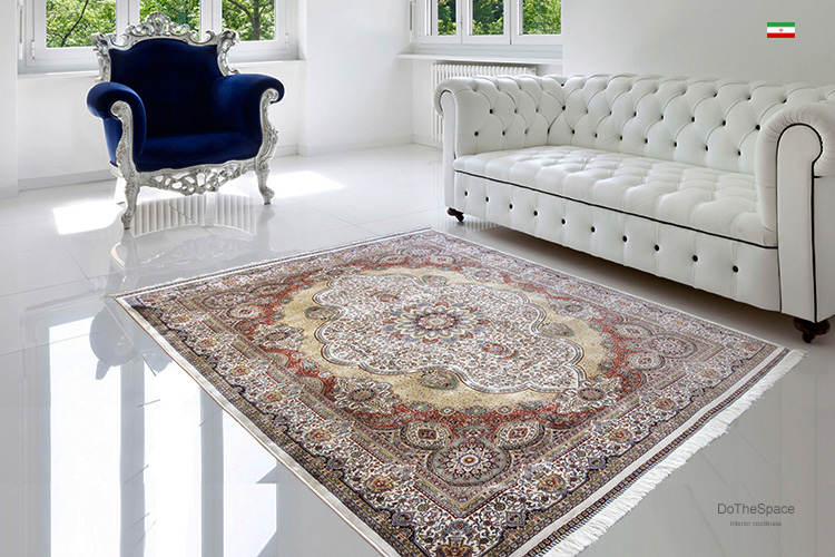 機械織りペルシャ絨毯「プレミアムアートシリーズ」| ラグマット・玄関