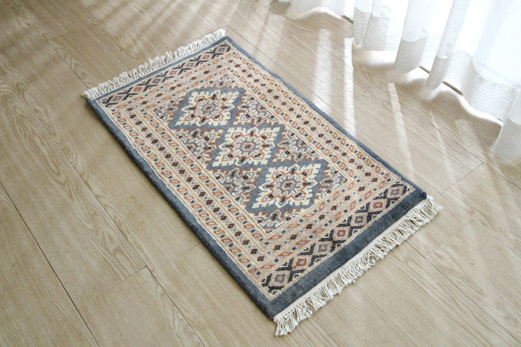 パキスタン段通玄関マット P69-9260 45×75cm | ラグマット・玄関マット