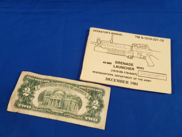 TM9-1010-221-10 M203 MANUAL 1984 - Doughboy Military Collectables