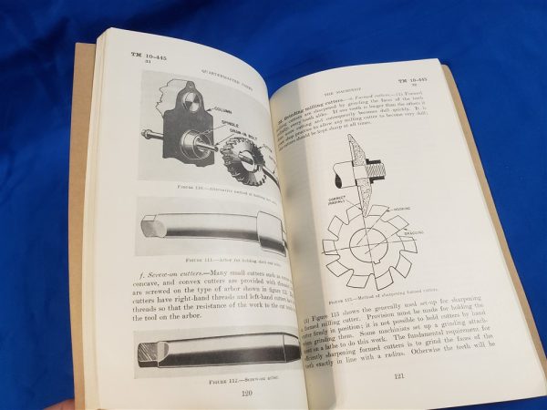 TM10-445 MACHINIST MANUAL 1941 - Doughboy Military Collectables