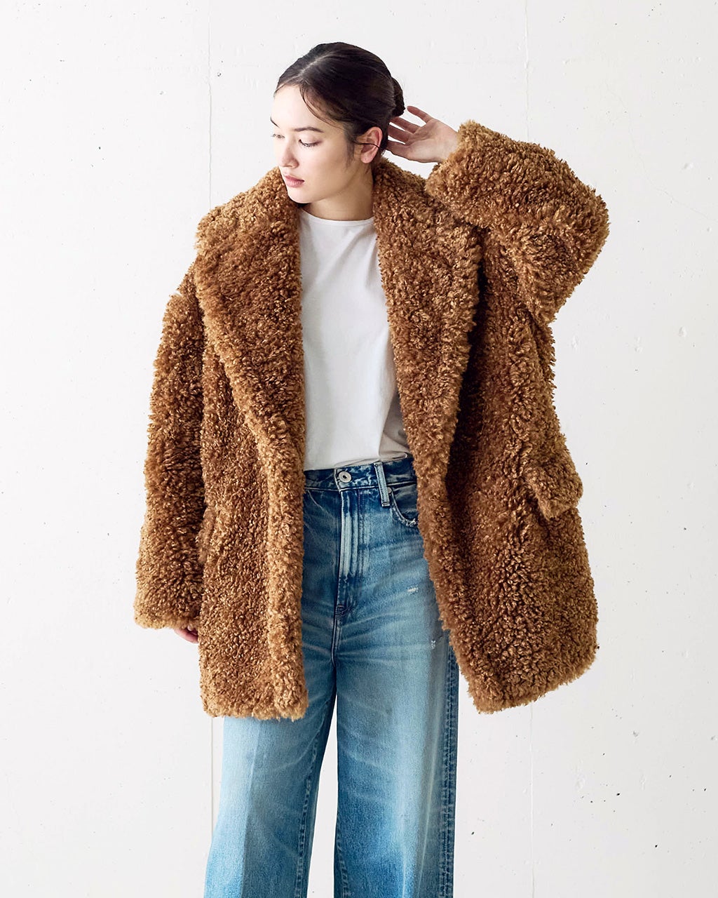 エコファー・ダブルブレストコート/DoCLASSE