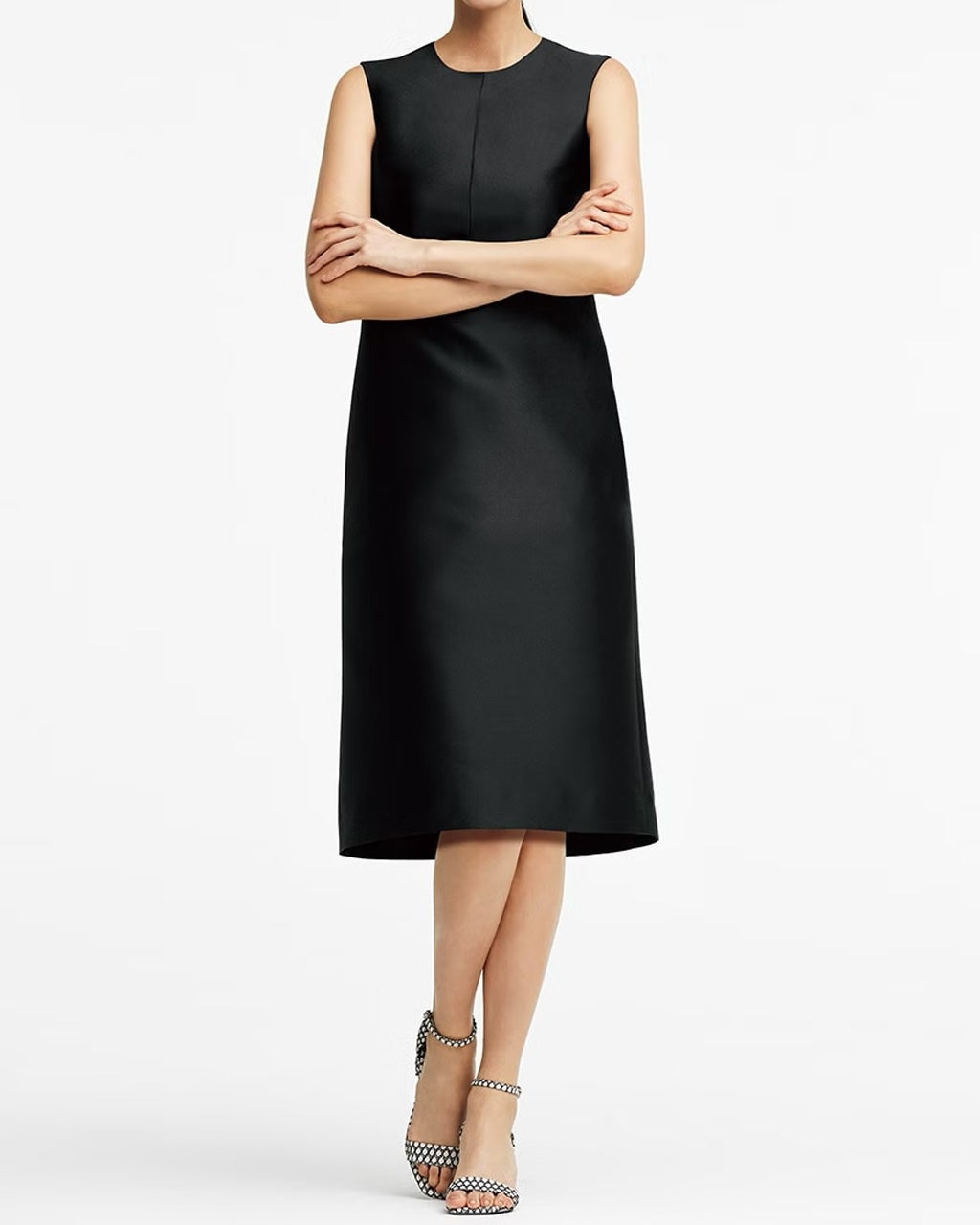 プランプシルク・ノースリーブワンピース/DoCLASSE