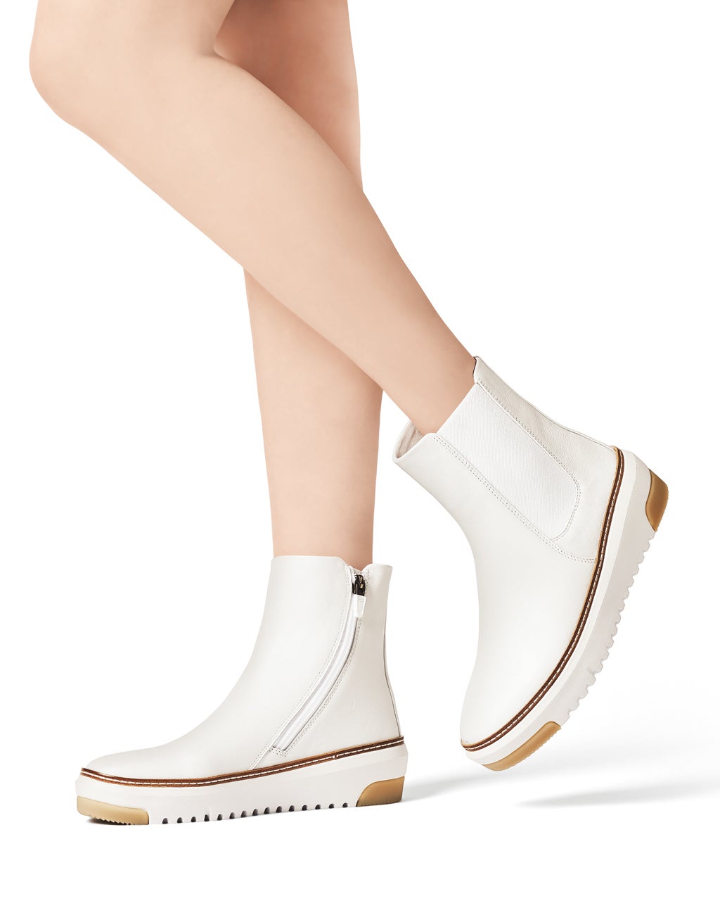 アウトステッチサイドゴアブーツ/DoCLASSE