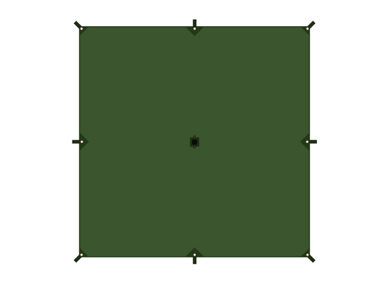 チーズタープS（カーキ） TT4-738-KH - DOD（ディーオーディー）【公式