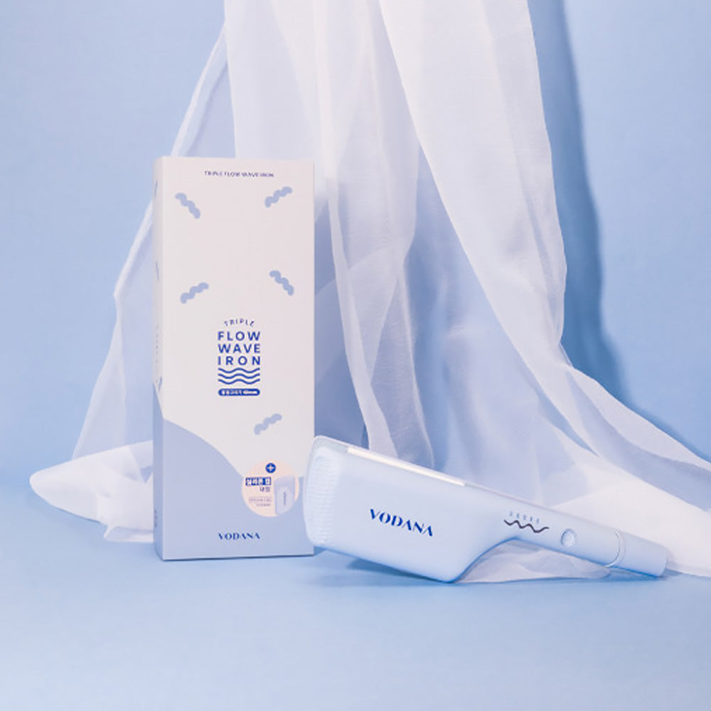 VODANA Triple Flow Wave Iron 40mm Creamy Blue | DODO SKIN – DODOSKIN