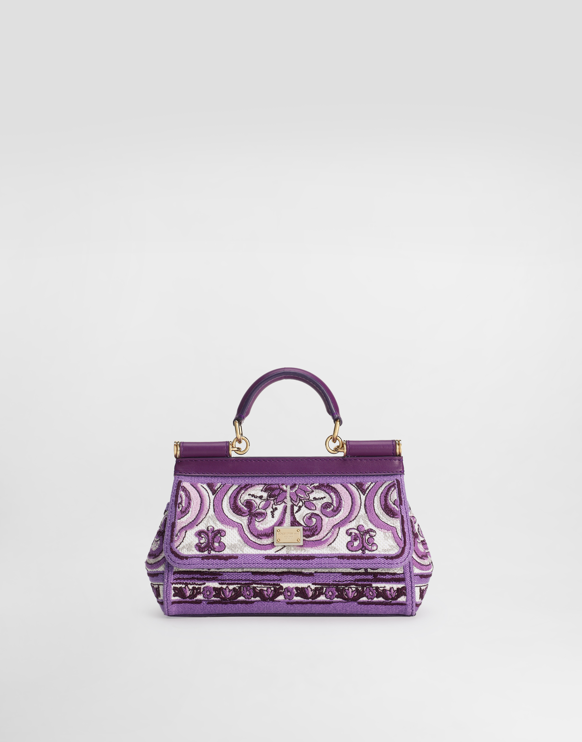 Small Sicily handbag with Majolica embroidery in Multicolor for