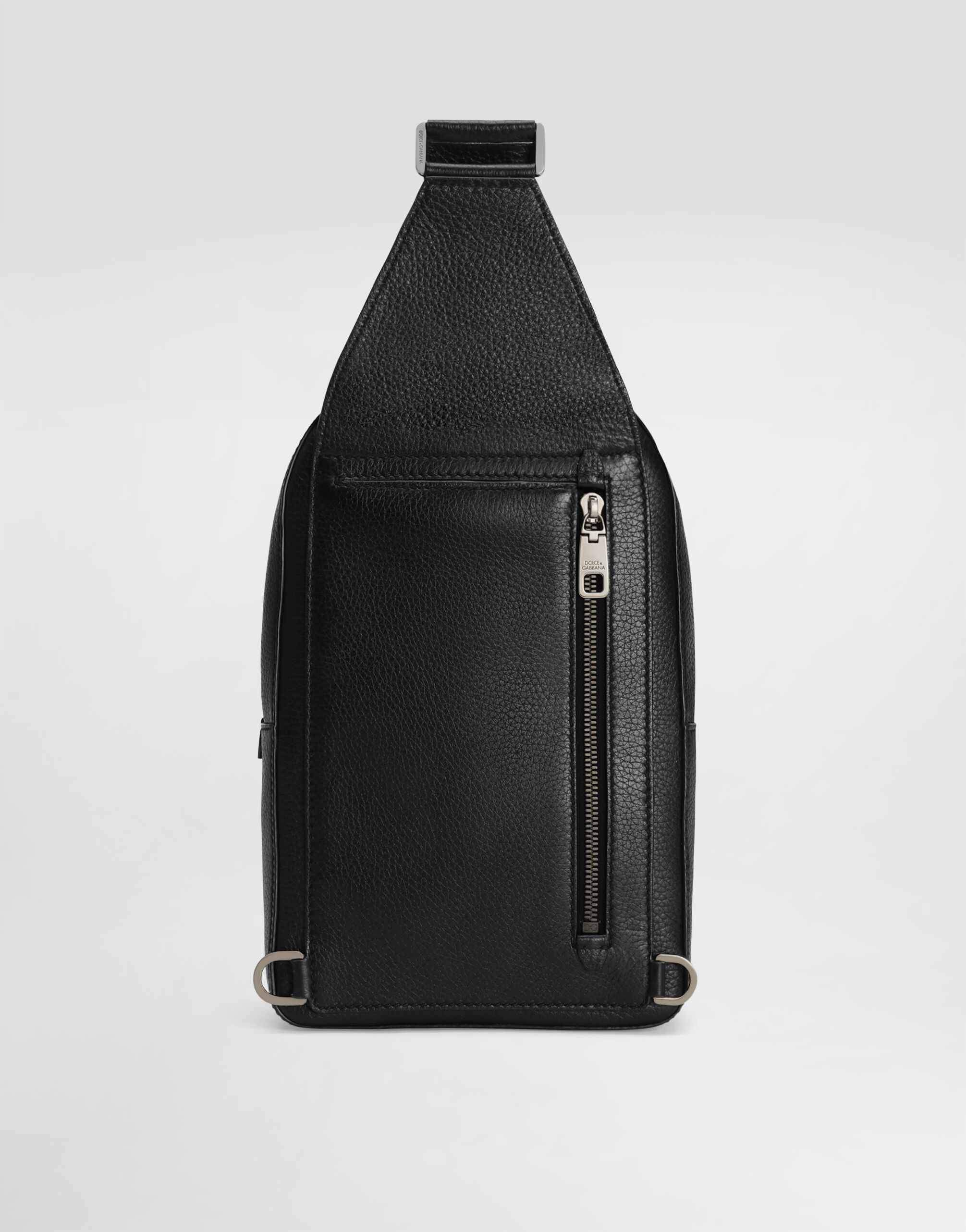 Deerskin backpack with strap in Black for Men | Dolce&Gabbana® US