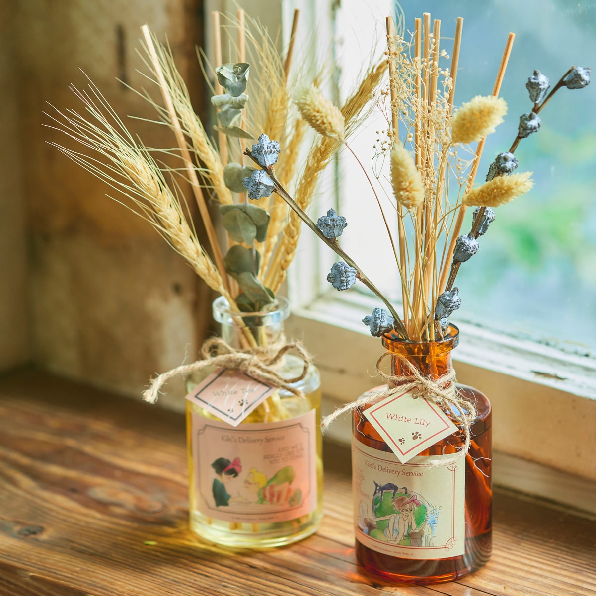 Donguri Closet】魔女の宅急便 ドライフラワーリードディフューザー