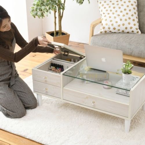 LILY(リリィ) ドレッサーテーブル ホワイト MJ-003WH JK-PLAN