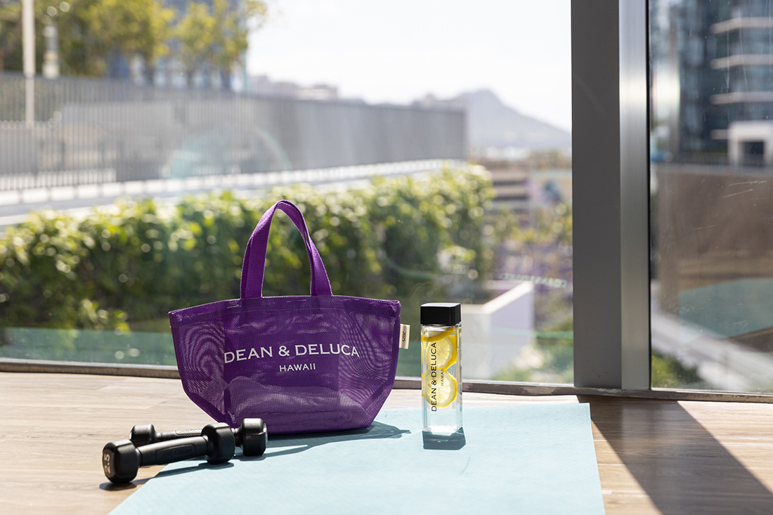 ラニ☆ディーンアンドデルーカ メッシュバッグ パープル 紫