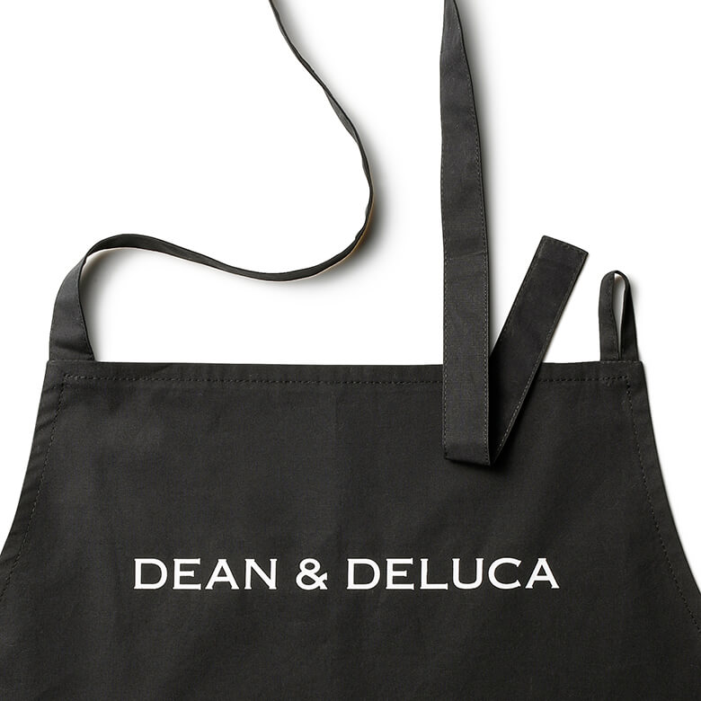 DEAN＆DELUCA×BEAMS COUTURE ギャザーのエプロンドレス ブラック