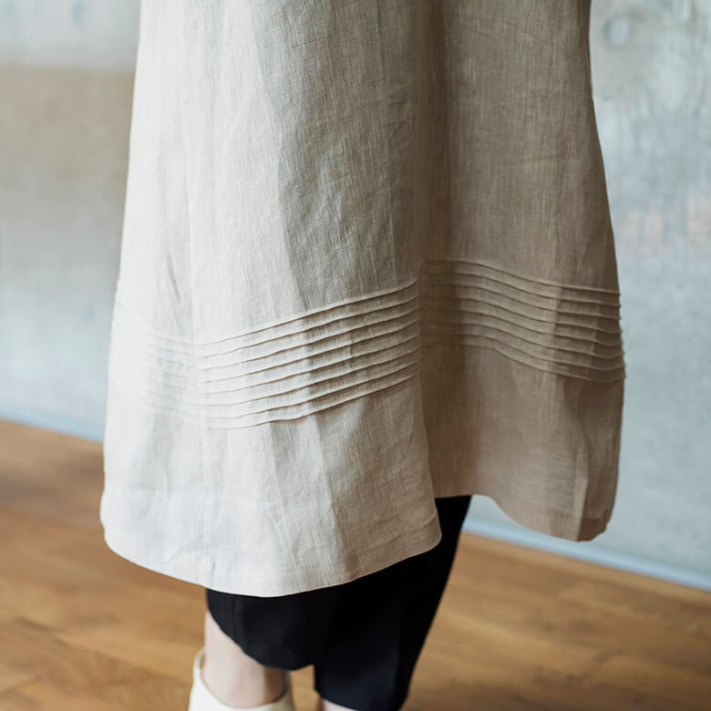 DEAN＆DELUCA×BEAMS COUTURE 割烹着ドレス ベージュ | DEAN & DELUCA