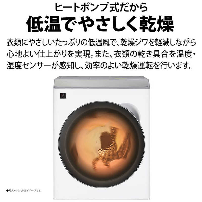 デンキチWeb / シャープ SHARP ドラム式洗濯乾燥機 洗濯12kg 乾燥6kg